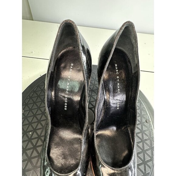 Marc by Marc Jacobs Pumps Black Patent Leather Heels Size EU 36 / US 6 - Picture 3 of 10